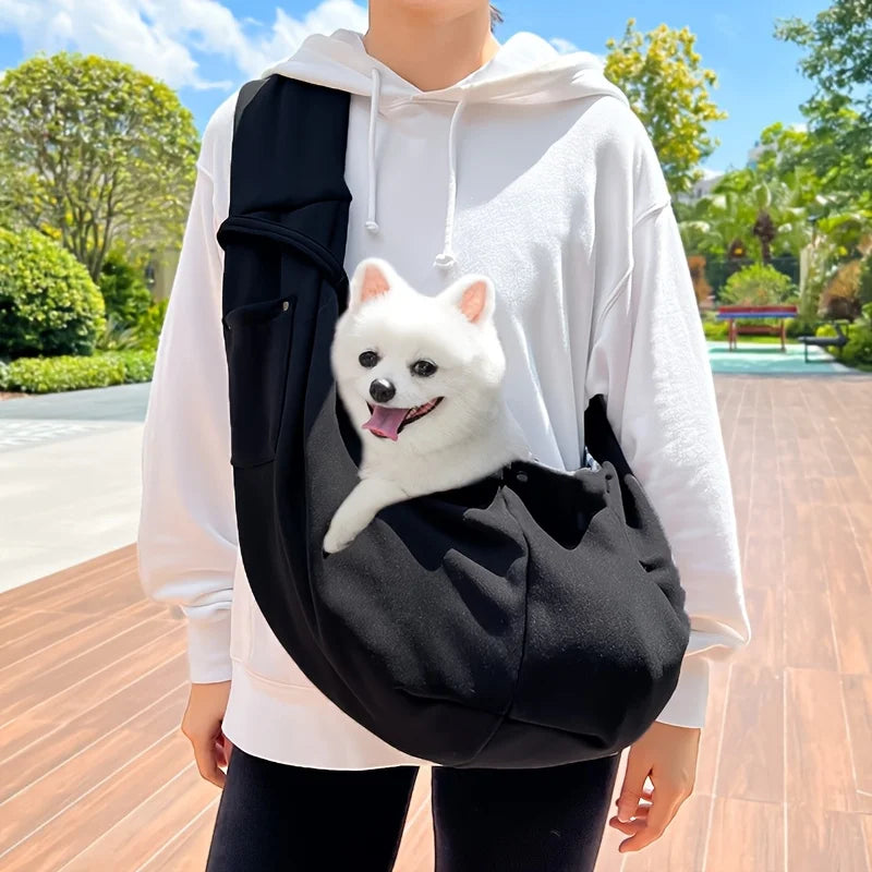 ペット用ショルダーキャリーバッグ｜7.5kgまで対応 通気性抜群 小型犬・猫用アウトドアキャリー｜PetoPop