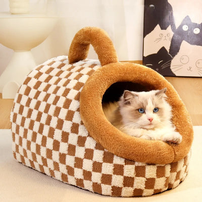 あったかテント型ペットハウス | 犬猫用・冬用ベッド・隠れ家 | PetoPop