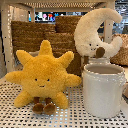 PetoPop Sun & Moon Celestial Plush Companion and Comfort Pillow