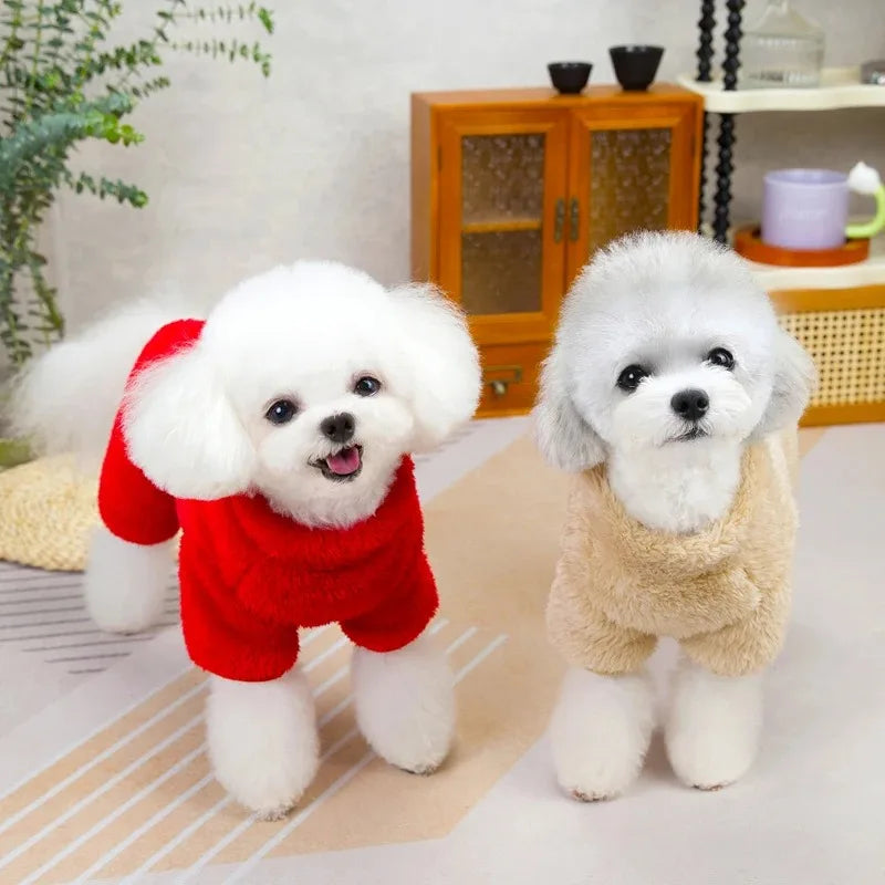 もこもこボア ジップアップパーカー｜犬猫用ペット服・冬用あったか防寒着｜Petopop