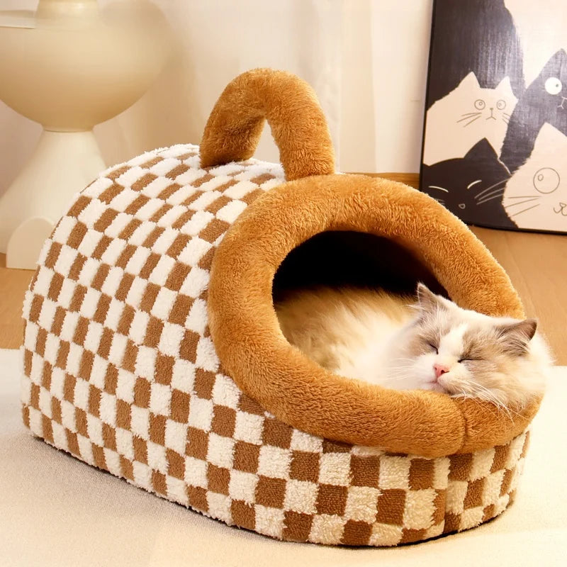 あったかテント型ペットハウス | 犬猫用・冬用ベッド・隠れ家 | PetoPop