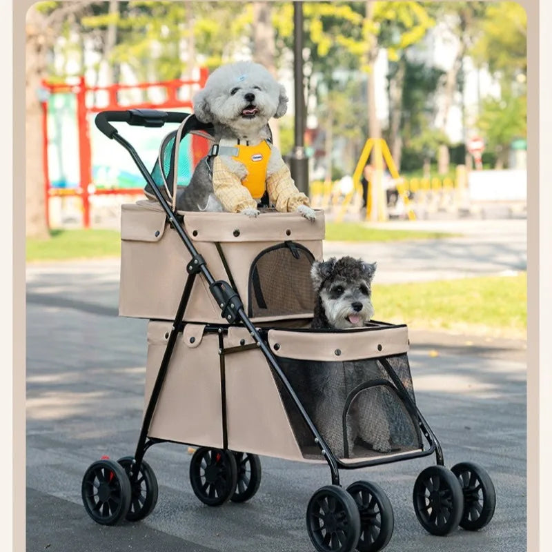cute dog stroller Double Pet Stroller
