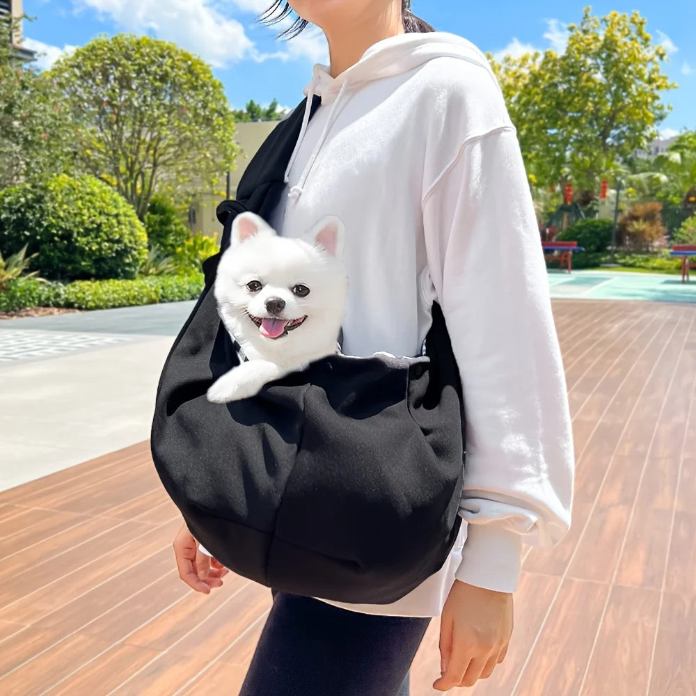 ペット用ショルダーキャリーバッグ｜7.5kgまで対応 通気性抜群 小型犬・猫用アウトドアキャリー｜PetoPop