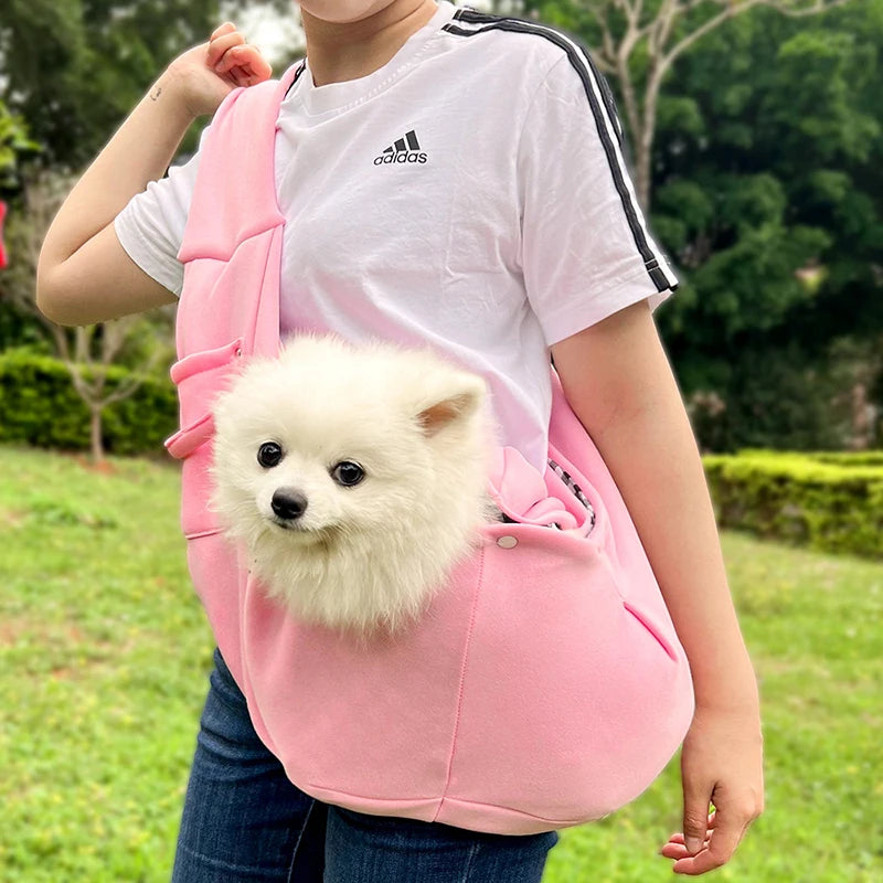 ペット用ショルダーキャリーバッグ｜7.5kgまで対応 通気性抜群 小型犬・猫用アウトドアキャリー｜PetoPop