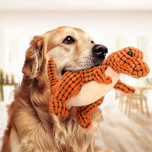 犬猫用恐竜ぬいぐるみおもちゃ｜小型犬向けインタラクティブ噛むおもちゃ｜Petopop