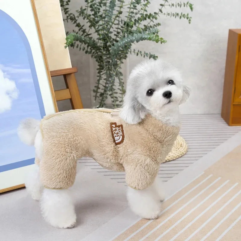 もこもこボア ジップアップパーカー｜犬猫用ペット服・冬用あったか防寒着｜Petopop