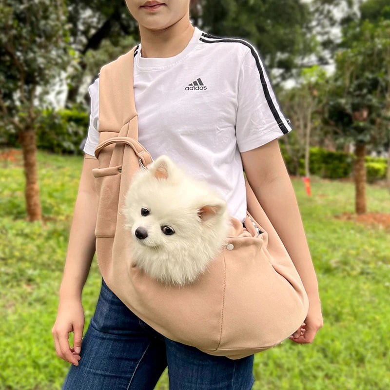 ペット用ショルダーキャリーバッグ｜7.5kgまで対応 通気性抜群 小型犬・猫用アウトドアキャリー｜PetoPop