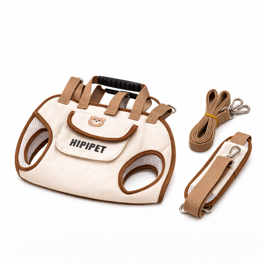 超軽量エアリフト・多機能抱っこ紐ハーネス｜通気性抜群・脱走防止設計｜PetoPop