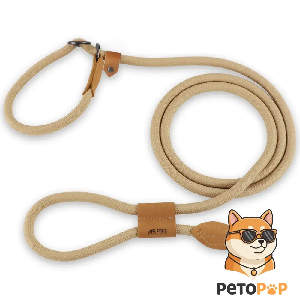 多機能P型ドッグリード ― ハンズフリーで快適なお散歩に Coffee / 210CM