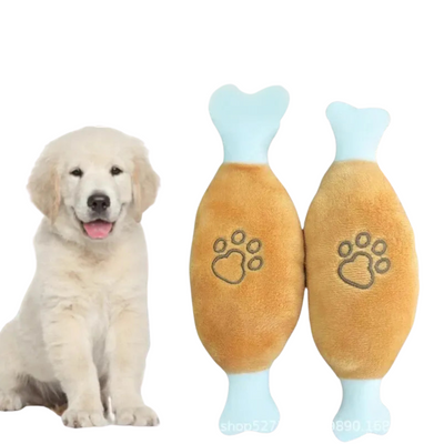 犬猫用骨型スクイークトイ｜噛む・歯みがき・ストレス解消インタラクティブおもちゃ｜Petopop